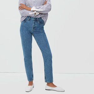 Everlane 90s Cheeky Straight Ankle Jean Medium Blue Wash